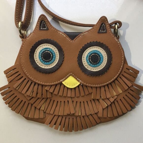 Owl Crossbody Purse - Synthetic Material - Picture 1 of 13